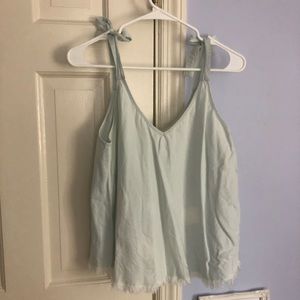 Blue beachy tank top